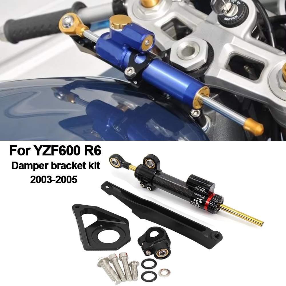 Steering Damper Stabilizer Kit Cnc - لياماها YZF600 R6 2003-2005 دراجة نارية