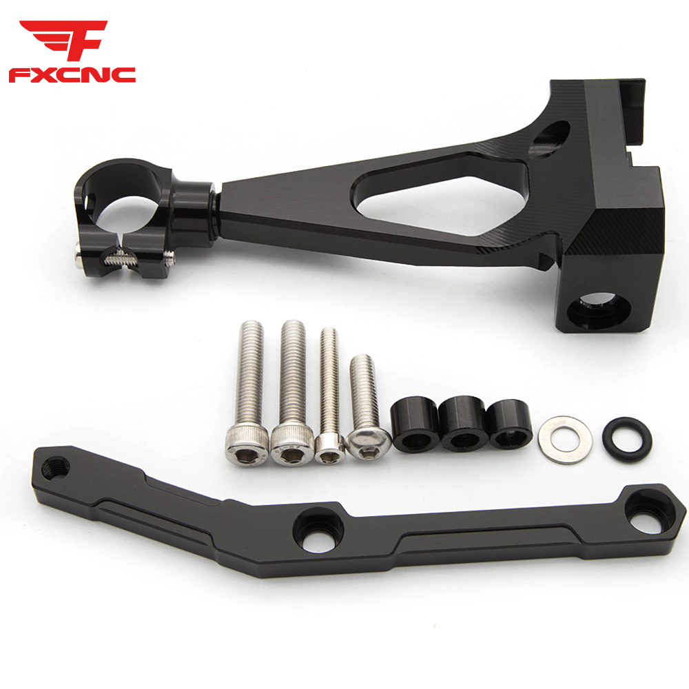 حامل تثبيت مثبت توجيه الدراجة  - مراجعة Steering Damper Stabilizer Kit Cnc وسعره