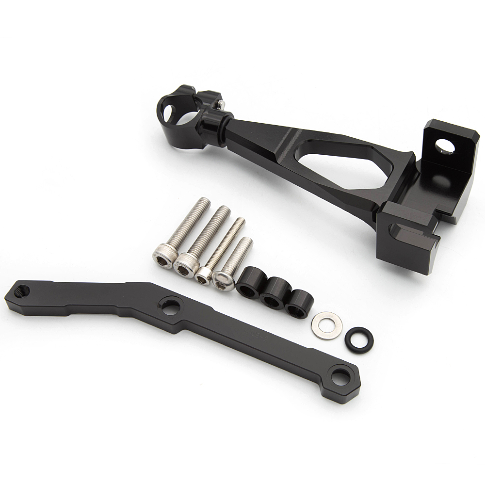حامل تثبيت مثبت توجيه الدراجة  - مراجعة Steering Damper Stabilizer Kit Cnc وسعره