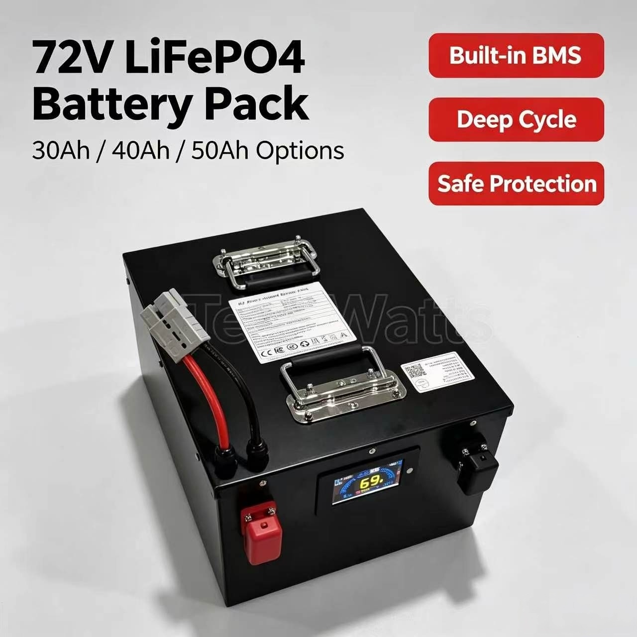 بطارية ليثيوم فوسفات الحديد 72 - مراجعة 72V 30Ah Lifepo4 Battery Pack وسعره