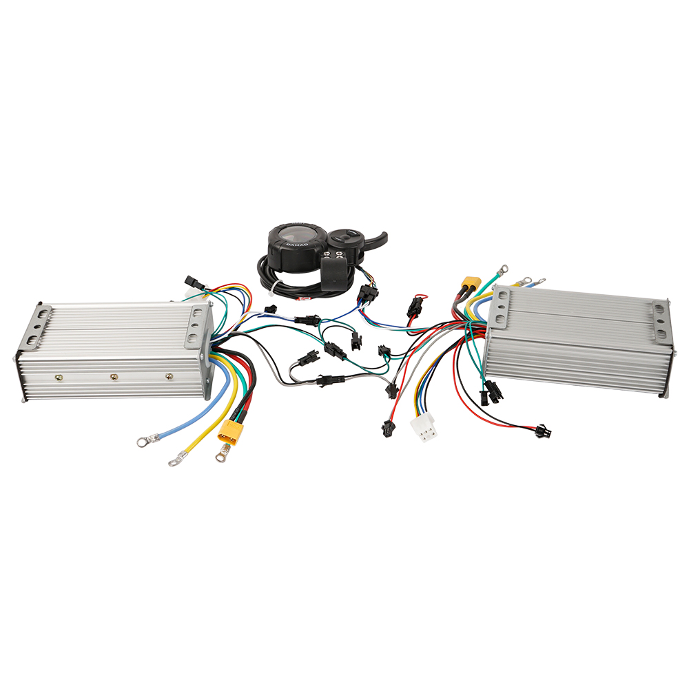 المزدوج محرك عدة تحكم شاشة الك - مراجعة 72V 45A Dual Controller وسعره