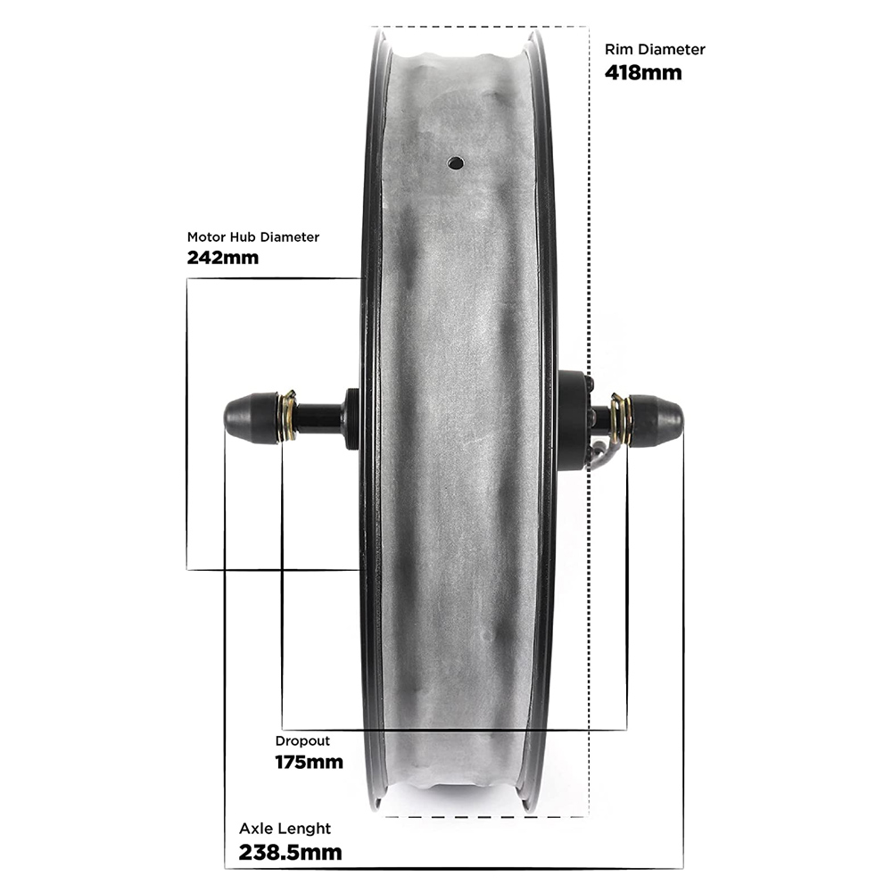 محرك محور كهربائي عالي القدرة  - مراجعة 60V 5000W Brushless Hub Motor وسعره