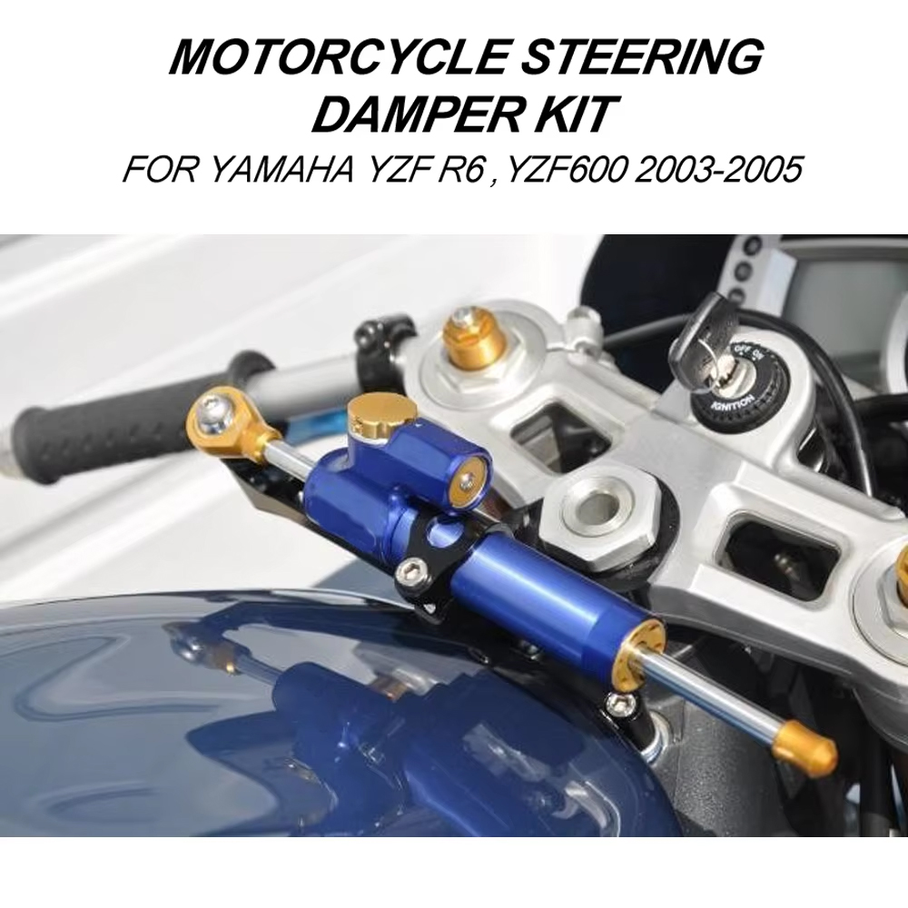 لياماها YZF600 R6 2003-2005 در - مراجعة Steering Damper Stabilizer Kit Cnc وسعره
