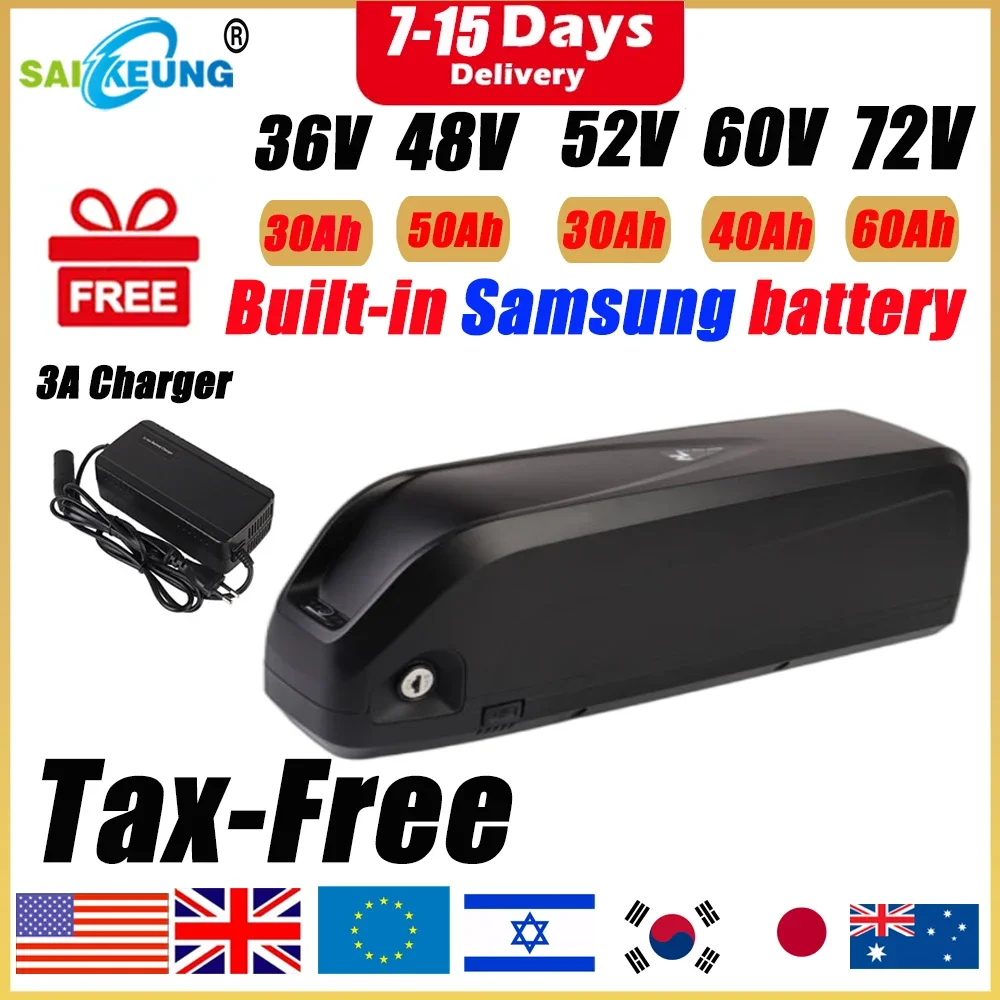 Hailong بولي 48 فولت 52 فولت 6 - مراجعة 60V 30Ah 21700 Battery Pack وسعره